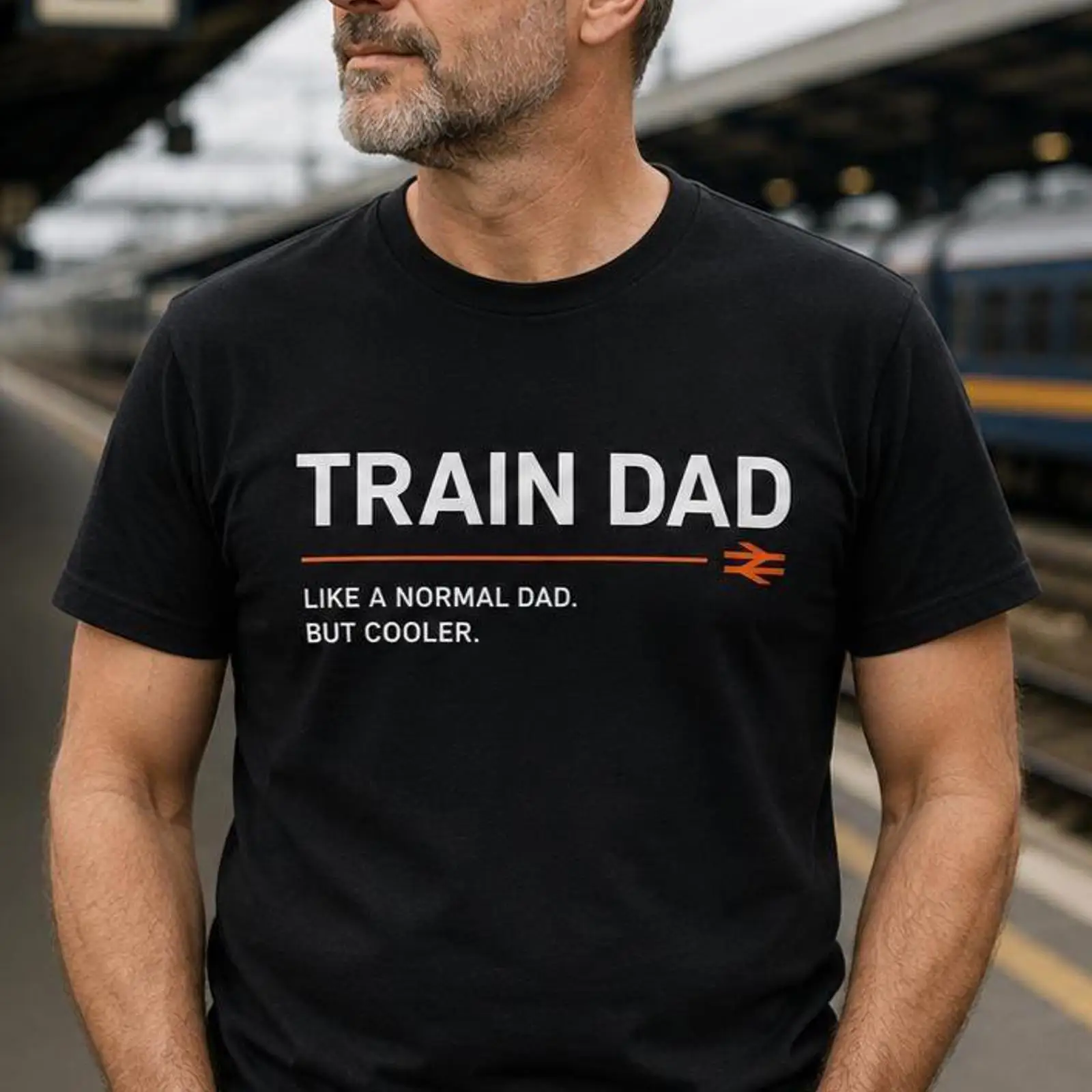 Vintage Fashion Enthusiasts - Train Dad T Shirt Fathers Day