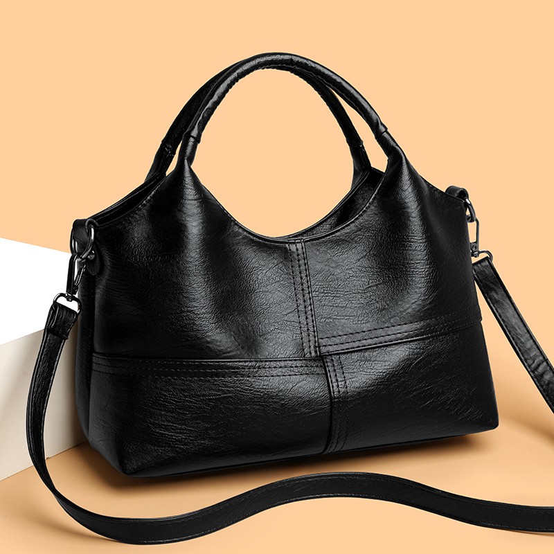 Vintage Fashion Shop - Vintage Faux Leather Tote Bag Fashionable