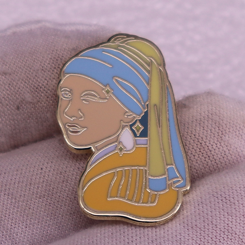 Hard Enamel Pins Classic Art B - Vintage Fashion Illustration review and price