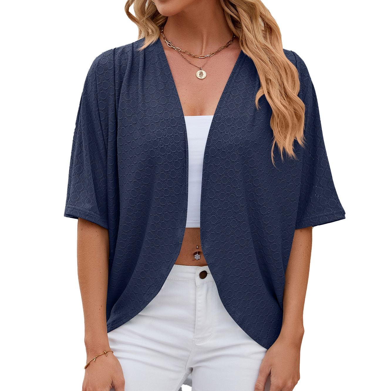 2024 Elegant Women's Mid Sleev - Crochet Top Boho review and price