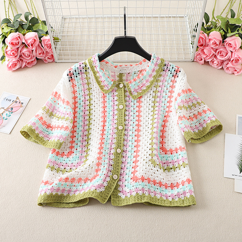 Button Up Crochet Shirt for Wo - Crochet Top Boho review and price
