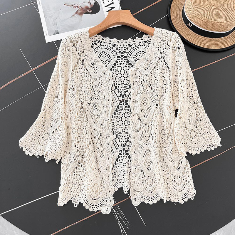 Open Front Crochet Knitted Car - Crochet Top Boho review and price