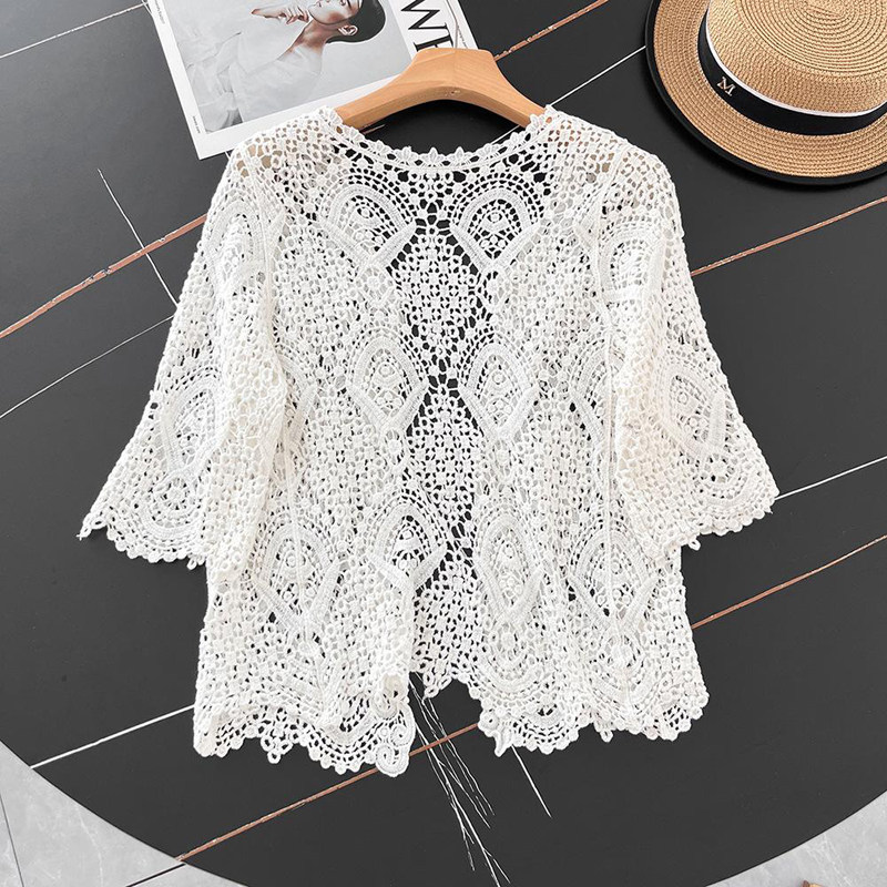 Open Front Crochet Knitted Car - Crochet Top Boho review and price