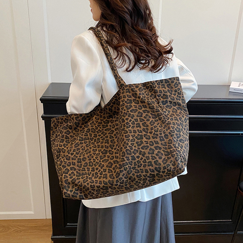 Women Leopard Print Tote Bag Y - Vintage Fashion Shop review and price