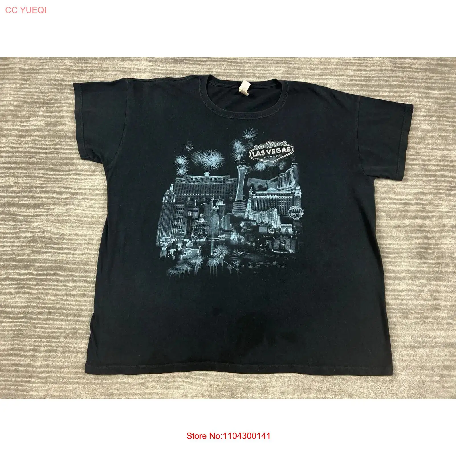 Las Vegas T Shirt Mens 2X Blac - Vintage Fashion Las Vegas review and price