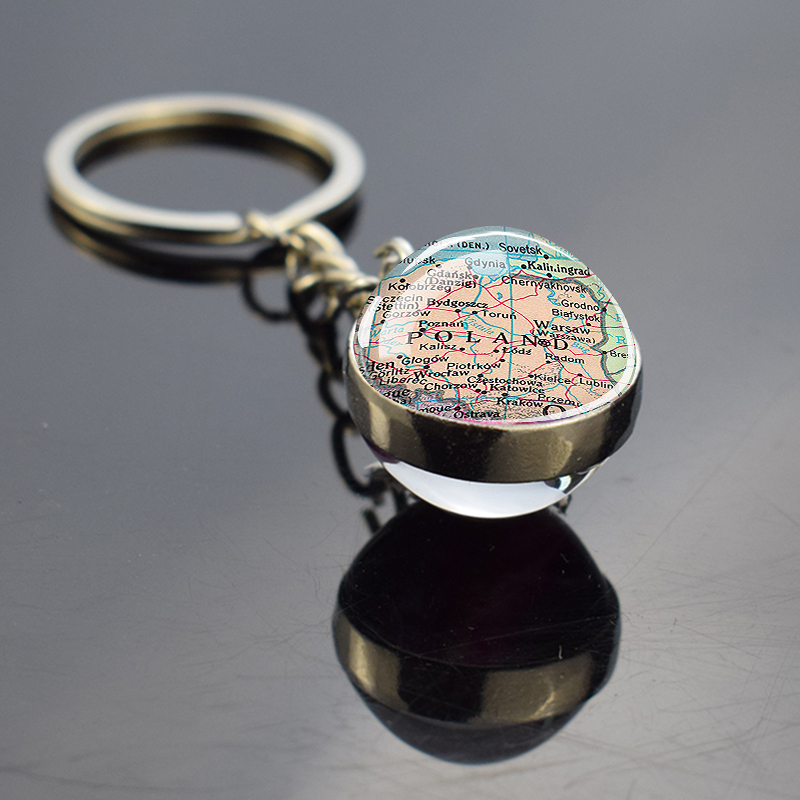 European Countries Map Keychai - Vintage Fashion Illustration review and price