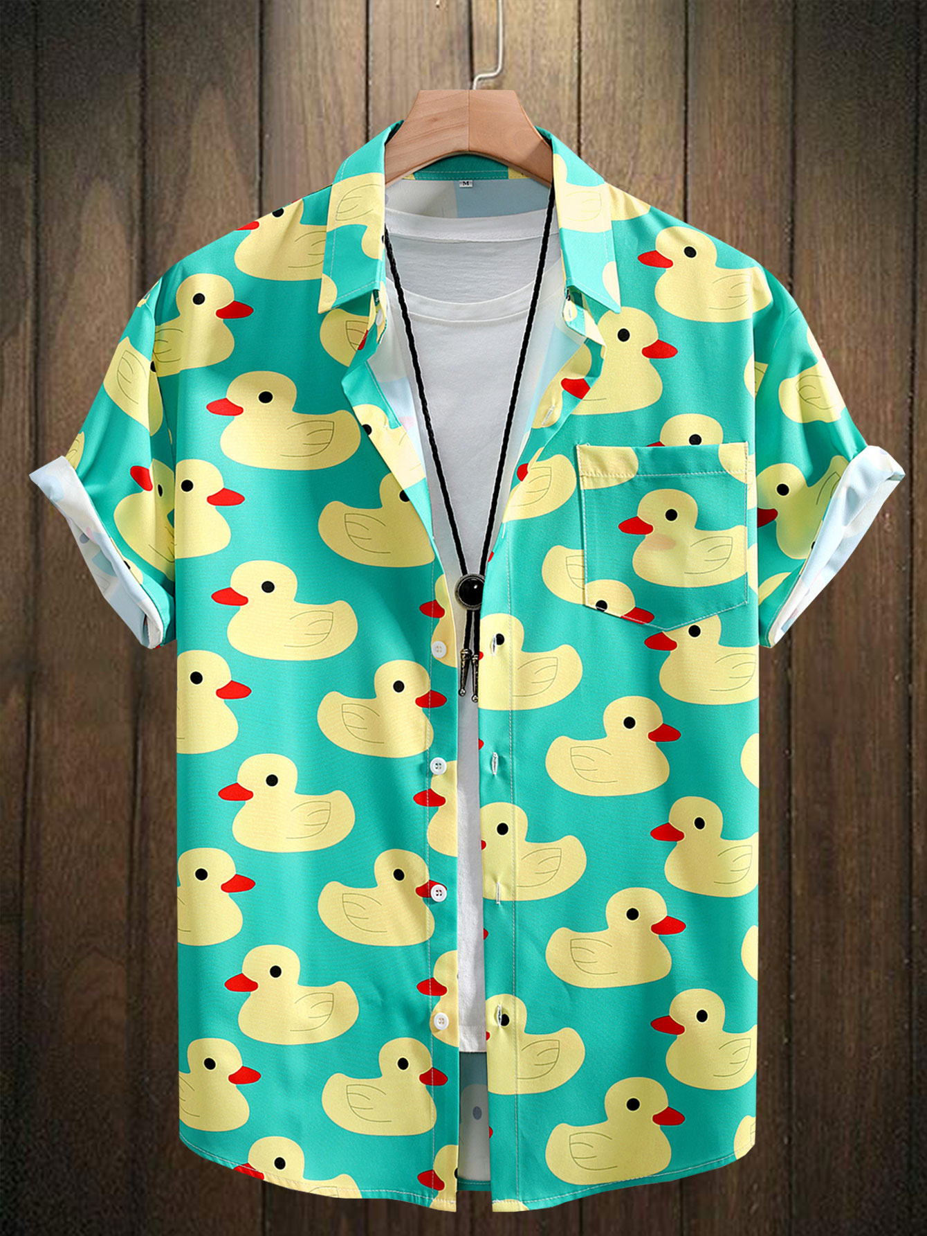 Men's Shirt Top, Rubber Duck P - Bowling Shirt Camp review and price