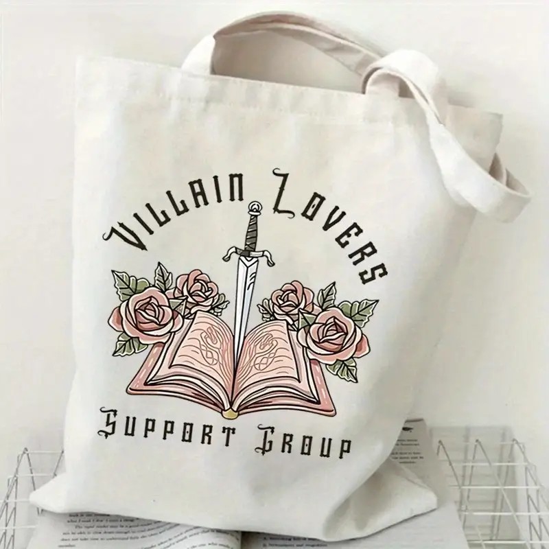 Book Floral Pattern Canvas Tot - Vintage Fashion Shop review and price