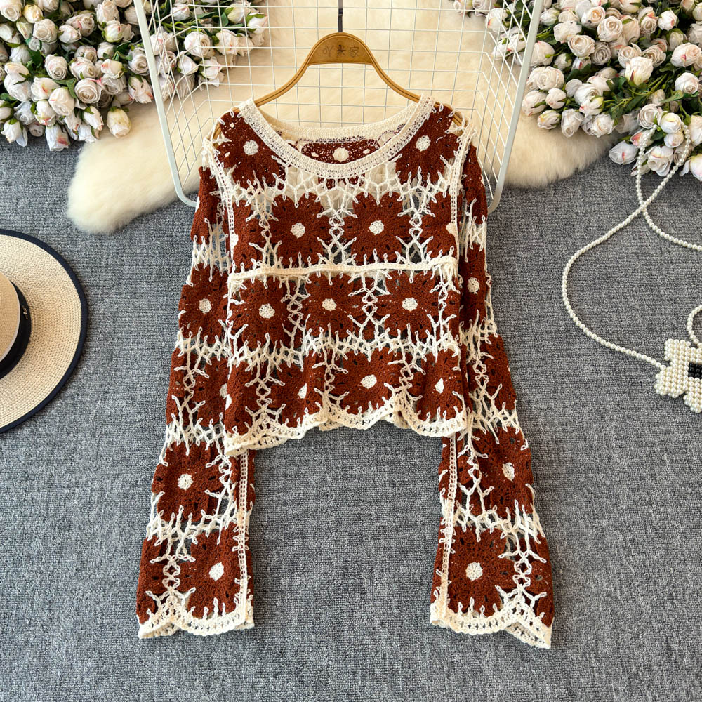 Floral Crochet Top for Women L - Crochet Top Boho review and price