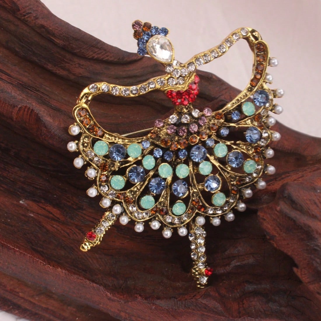 Vintage Gold-Tone Ballet Dance - Vintage Fashion Enthusiasts review and price