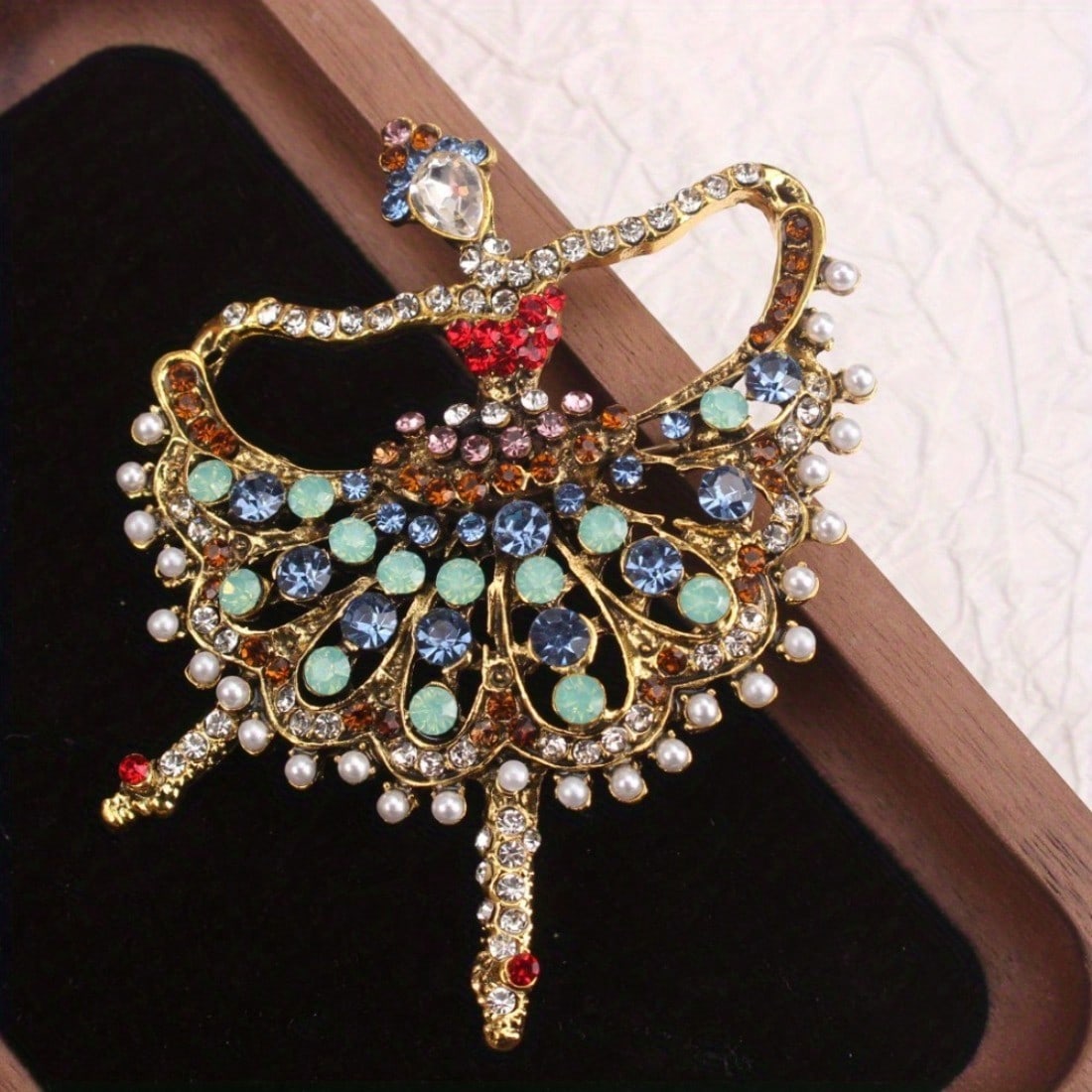 Vintage Gold-Tone Ballet Dance - Vintage Fashion Enthusiasts review and price